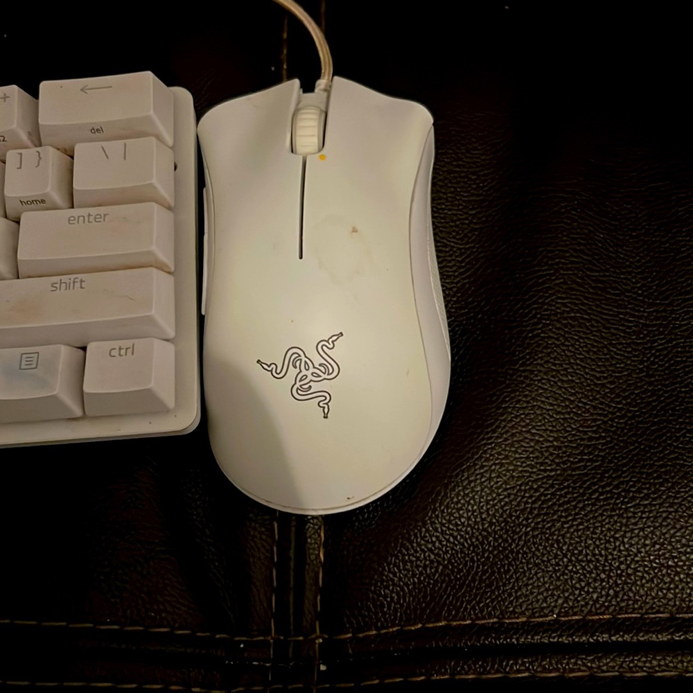 I’m selling a gaming keyboard. Its a Razor huntsman mini, it’s color white.